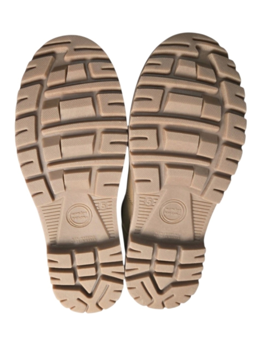 Wonder Nation Tucker Boots in Wheat Color, Size 5 Or 6 Boys. NWT! - Picture 6 of 6